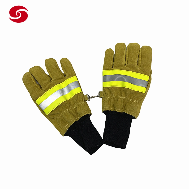 Military Heat Resistant Firefighting Firefighter Fireman Gloves Emergency Fire Rescue Protictive Safety Gloves