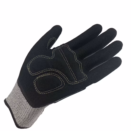 Nmsafety Schnittfester TPR Anti-Schlag-Handschutz-Handschuh für Minenarbeiten