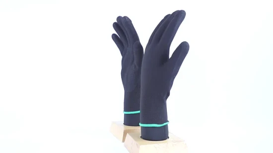 CE 15 Gauge Spandex Plus Nylon Liner mit Nitril Sandy beschichteten Handschuhen