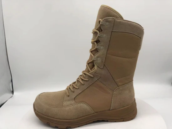 Factory Direct Safety Combat Wüstenfarbe, hohe taktische Stiefel im Militär-/Armee-/Polizei-Stil