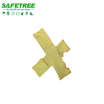 Safetree CE En388 Nahtlose gestrickte Aramid-Futter, schnittfeste Sicherheitsärmel der Stufe 5