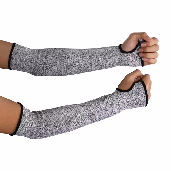 Anti-Schnitt, hitzebeständig, Sonnenschutz, UV-Schutz, lange Brandschutzhülle, Daumenloch-Armmanschette