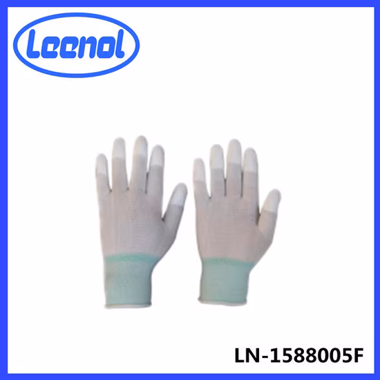 Günstige, flexible, antistatische Montage-PU-Fingerspitzen-beschichtete ESD-Handschuhe im Großhandel